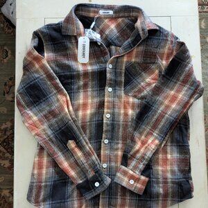NWT: Coofandy Mens Longsleeve Light Flannel Shirt - Size L